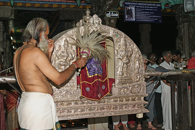 Ceremony in a Meenakshi Temple_82050616